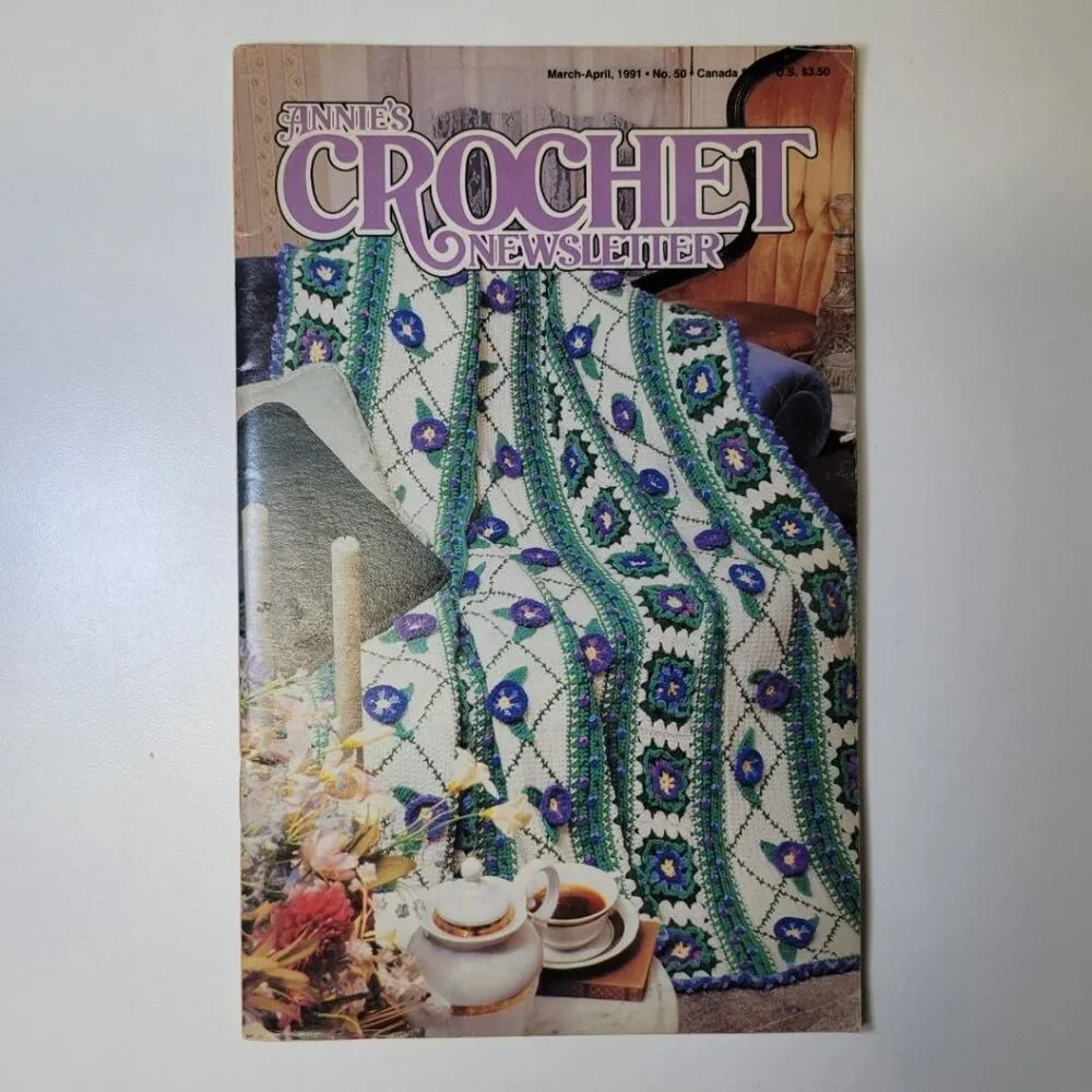 Annies Crochet Newsletter 1991 No 51 Baby Nursery Doll‎ Dress Crafting Blanket